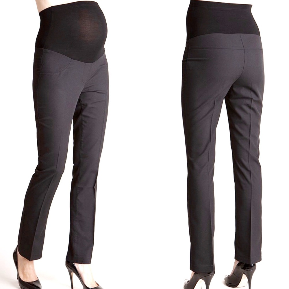 Seraphine black maternity dress trousers sz 6